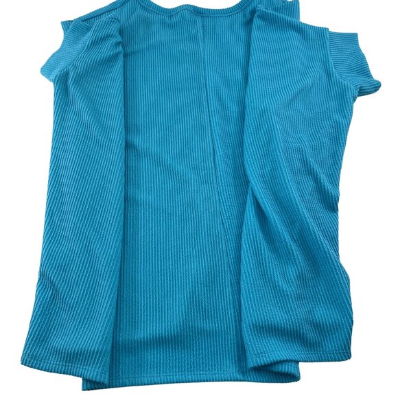 Andrée By Unit Womens Ribbed Cold Shoulder Top 2X/3X - Picture 5 of 5